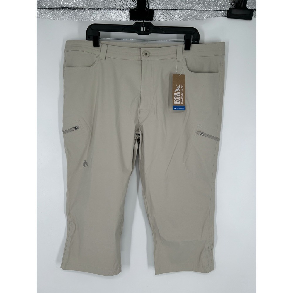 Eddie‎ Bauer Guide Capri Pants Womens 18 First Ascent Straight Leg Cargo 42x21